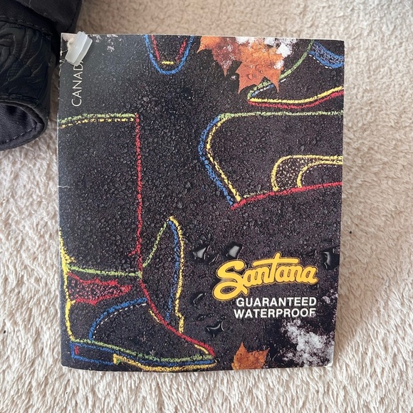NWT Vintage Santana Canada Waterproof Winter Boots 8 Black - Picture 4 of 16